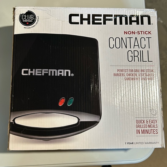 NWOT Chefman Contact Grill - Picture 3 of 5